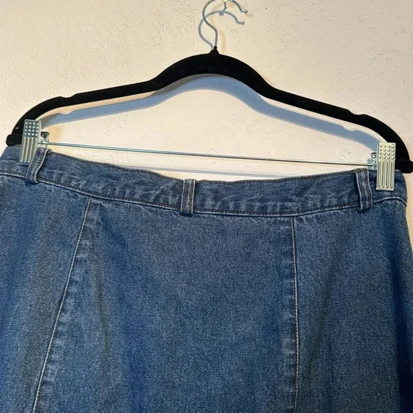 Vintage Van Heusen Women’s Long Denim Blue Skirt Size 16 - Picture 7 of 10